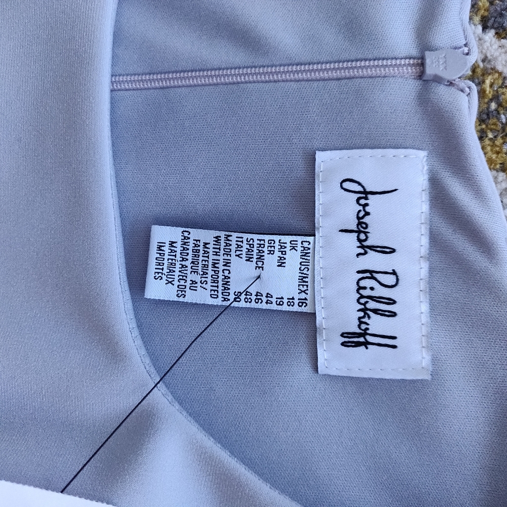 Joseph Ribkroff grey and floral party dress - Picture 4 of 5